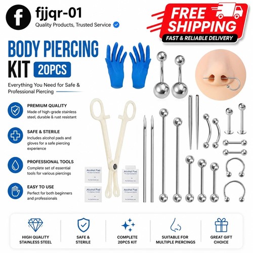 Body piercing kit - body, professional