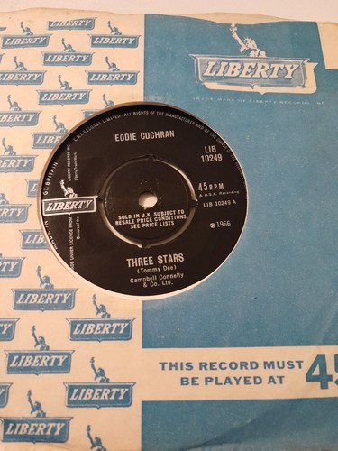 Eddie cochran vinyl three - eddie,