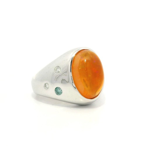 Platinum bezel orange fire - orange,