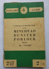 Dallard Guide c1955? Minehead Dunster Porlock Districts - 15 walks large maps