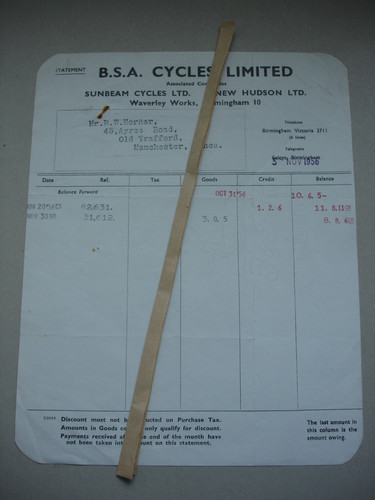 Vintage 1956 bsa sunbeam - vintage,