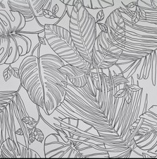 Rasch Canopy Leaves Grey &