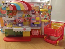 Kindi Kids Play set Supermarket and Shopping Trolley with accessories 