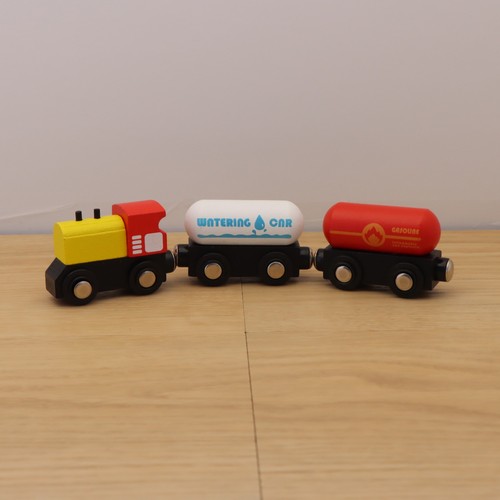Wooden train track tanker - track,