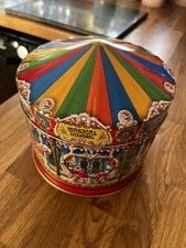 CHURCHILL's EMPTY CAROUSEL  MUSICAL BISCUIT TIN - ADRIAN CHESTERMAN