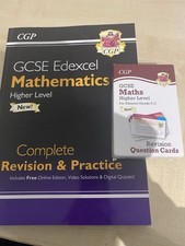 GCSE edexcel maths CGP complete revision and practice & revision question cards