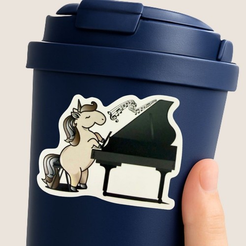 Unicorn playing piano music - unicorn,