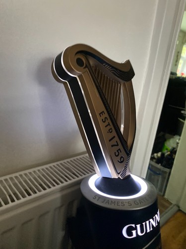 Guinness led illuminated - led, harp