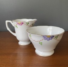Vintage Floral 1940s Milk Jug
