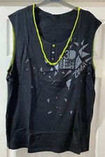 mens long black Zumba vest