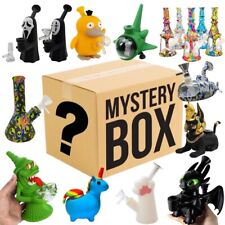 1x Random Blind Box Hookah Smoking Water Pipe Bong Silicone Glass Bong Pipe+Bowl