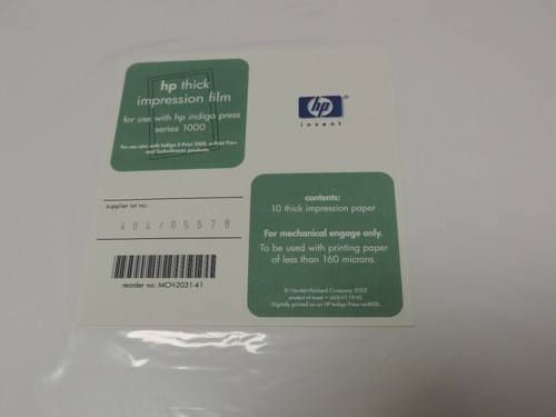 Pack thick impression - hp,