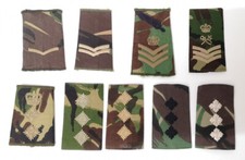 Woodland DPM Camo Various Rank Slides - Used