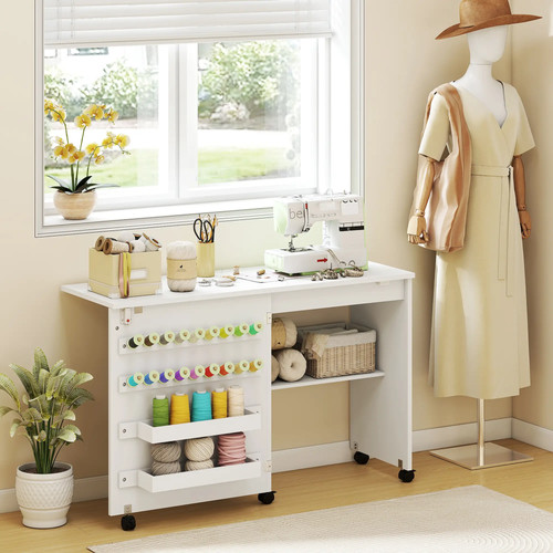 Folding sewing table rolling - folding,