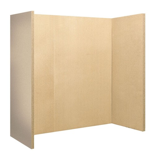 Set fireboards reeded - set, (reeded