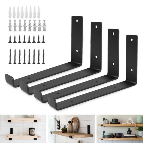 Rustic shelf brackets - shelf,