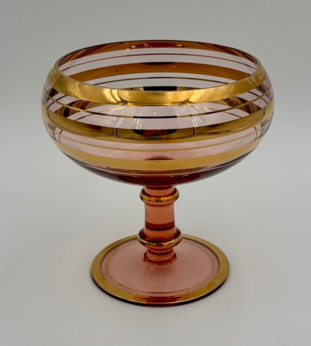Glass candy dish with - candy,