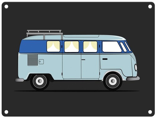 Camper van metal sign - camper,