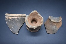 Group of 3 Medieval pottery fragments C. 13th - 15th century AD
