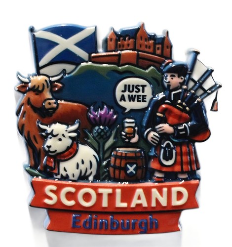 Scotland edinburgh fridge - 3d, -scotland