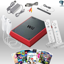 Wii Mini Red Nintendo With 2