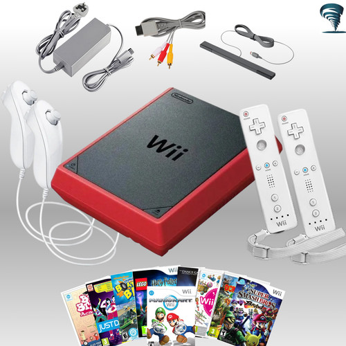 Wii mini red nintendo with - mini,