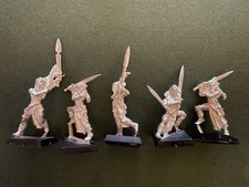 X5 Metal Wood Elf Wardancers Warhammer Fantasy Elves Slyvaneth Unpainted Unit 