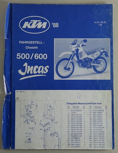 Parts catalog chassis ktm 500 - catalog,