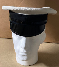 Genuine Royal Navy Class 1 & 3 White Seaman Cap / Dress Hat - Choose Size
