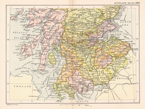 Antique map 1907 - antique,