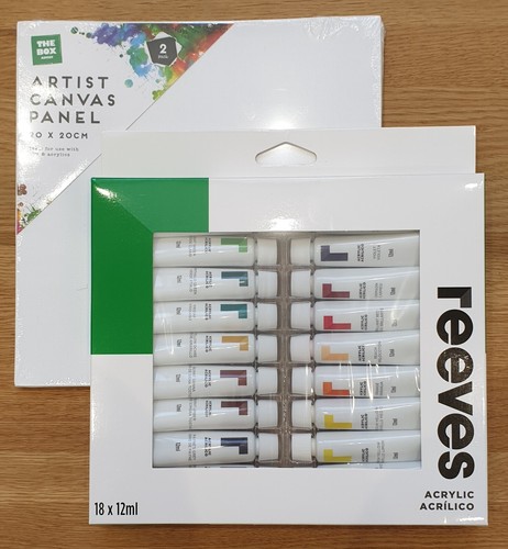 Reeves acrylic paint set 18 - reeves,