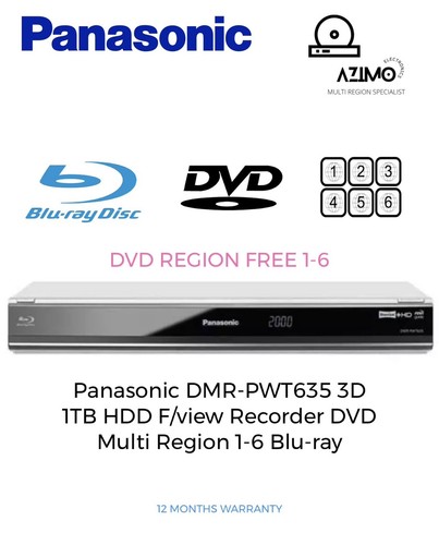 Panasonic dmr pwt635 1tb - 1tb, hdd