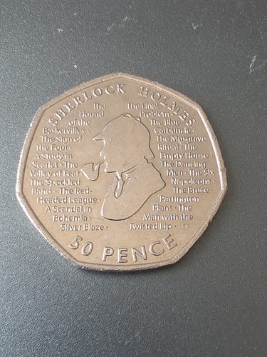 2019 sherlock holmes 50p - 2019,