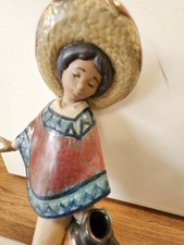 Lladro Gres "Pedro With Jug " Retired 2015 H19.7cm X W12.7cm Vgc