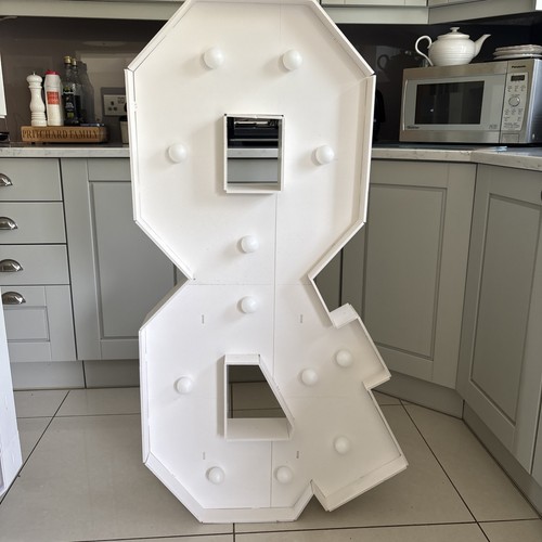 White led light marquee - white,
