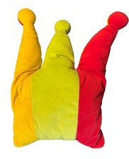 Crown/Jester’s Hat Shaped Striped Cushion (G) Soft Stuffed Home/Bedroom Decor