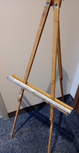 Vintage wooden artists easel - vintage,