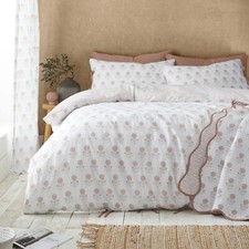 Pineapple Elephant Duvet Cover Bedding Set Or Bedspread Woodblock Floral Clay