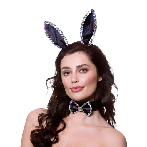 Diamante bunny set ears - bunny,
