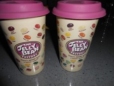 OFFICIAL JELLY BEAN FACTORY TRAVEL CUP WITH SOFT LID X 2