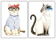 Notelets pack of 4 -  cats