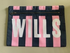 Jack Wills Tech Laptop Tablet Case Cover Bag 33.5 x 23.5cm Pink Blue Stripe