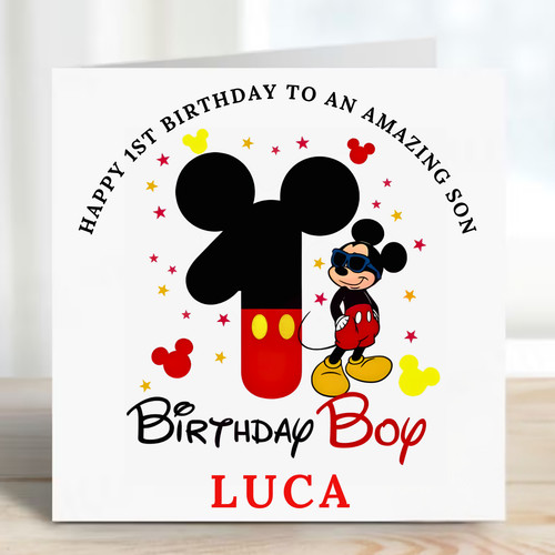 Personalised mickey mouse - personalised, 1st