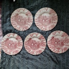 Myott Royal Mail Plates Red x5