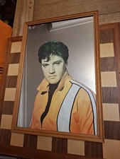 Vintage 1980s Elvis Presley Clambake Framed Picture Wall Mirror 49x34cm