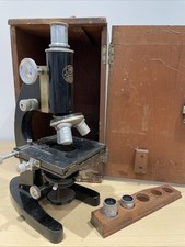 C Baker Microscope Vintage