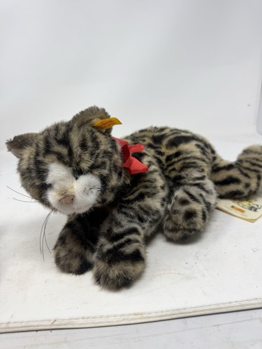 Steiff cat minou 2757 lying - steiff, 2757/25