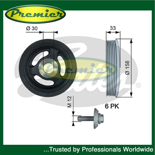 Premier crankshaft pulley fits - crankshaft,