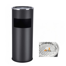 Outdoor/Indoor Stainless Steel Litter Bin Ashtray Cigarette Bin in 3 Colours