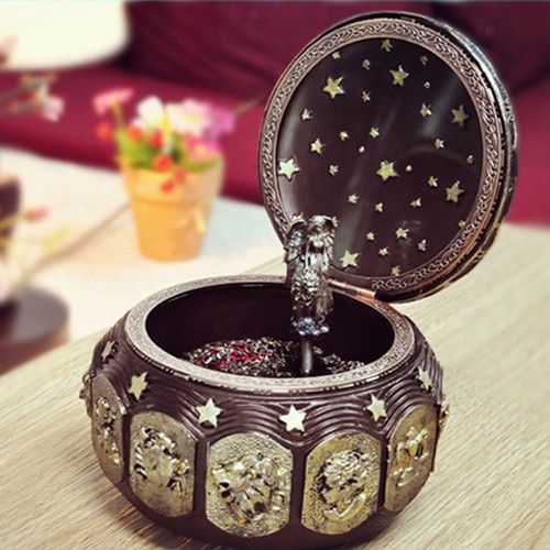 Vintage music box with - box,